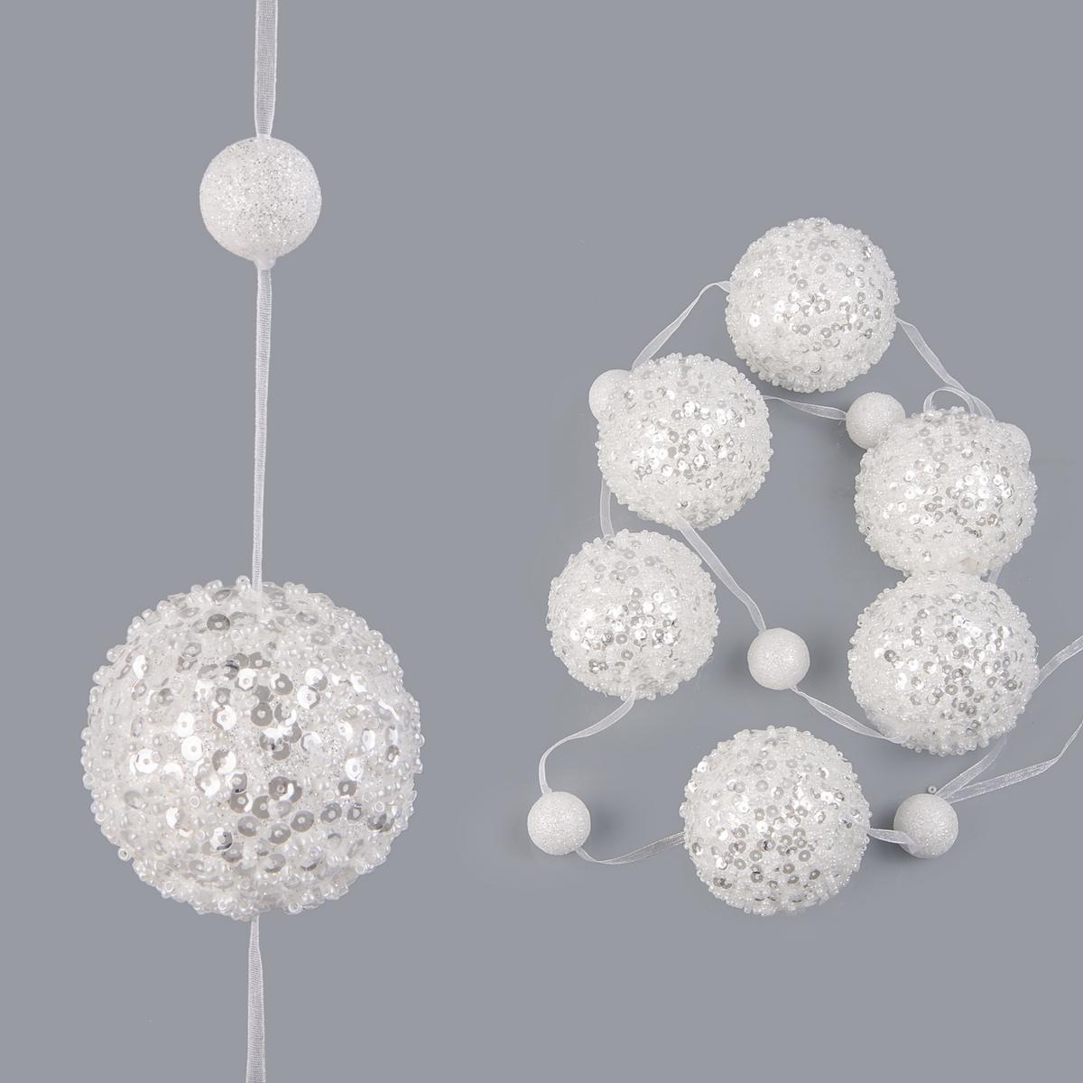 G. 6 BOULE GIVRE + 6 BOULE BLC