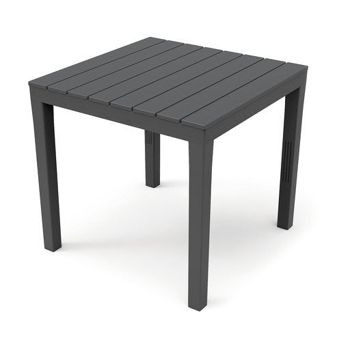 Table Carree Woody 80 X 80 X H 72 Cm Gris Mobilier De Jardin La Foir Fouille