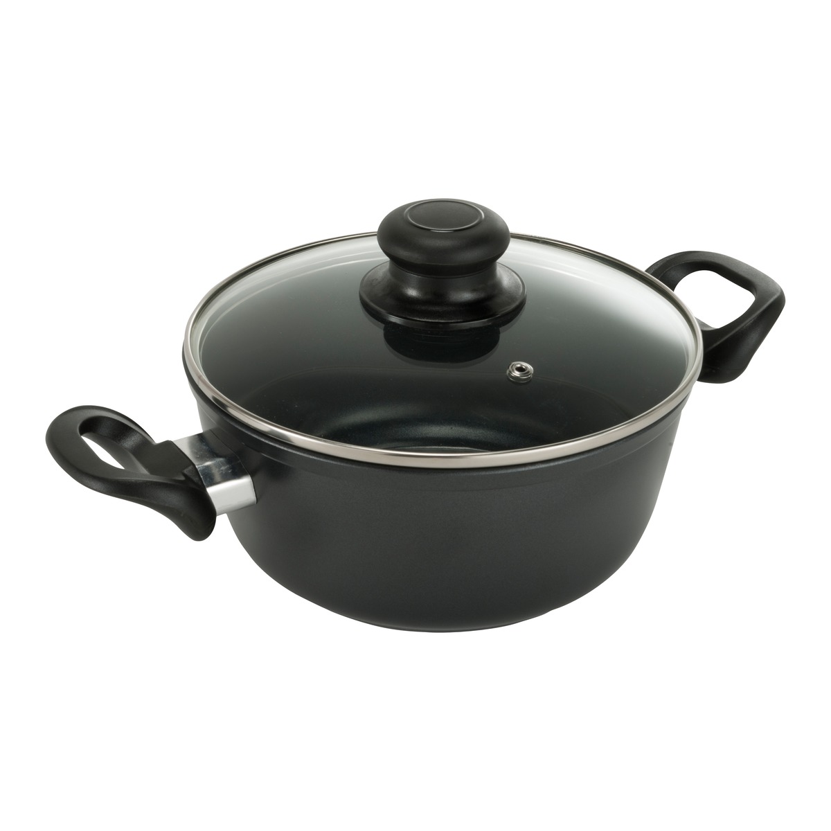 Marmite avec couvercle - Diamètre 20 cm - Noir