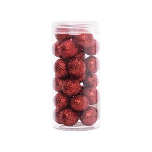 BOULE ROUGE 2CM X25 TUBE