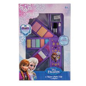 Palette maquillage Reine des neiges - Plastique - 17 x 22 x H 4,5 cm - Multicolore