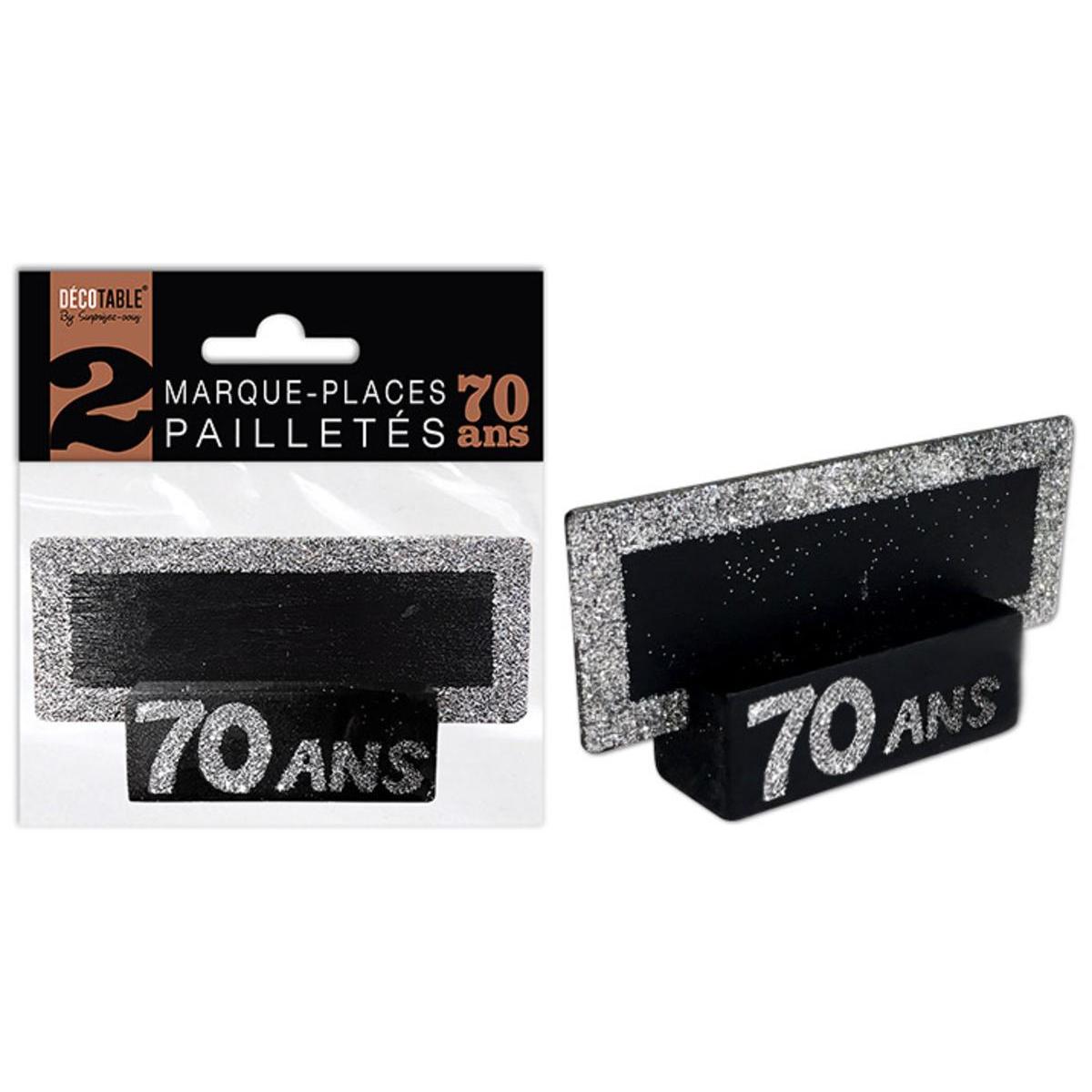 Marque Places 70 Ans Noir Gris