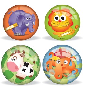 Ballon poisson - 23 cm - multicolore