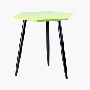 Table basse hexagonale - 40 x 46 x H 44 cm - Vert