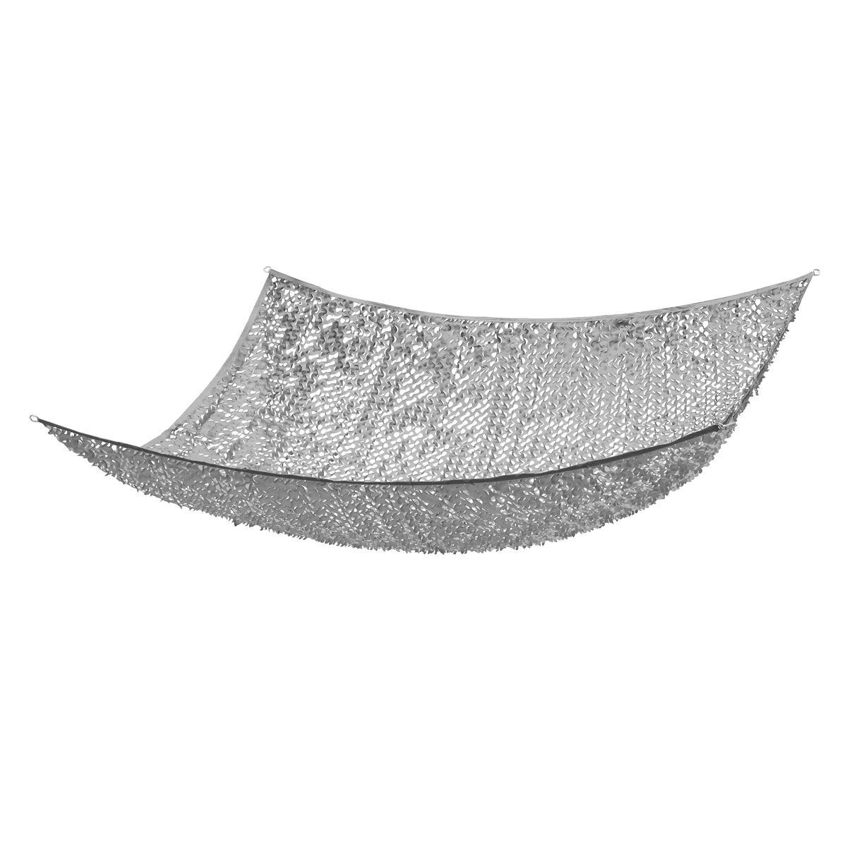 Voile d'ombrage camouflage - 3 x 2 m - Gris - MOOREA Voile d'ombrage camouflage - 3 x 2 m - Gris - MOOREA
