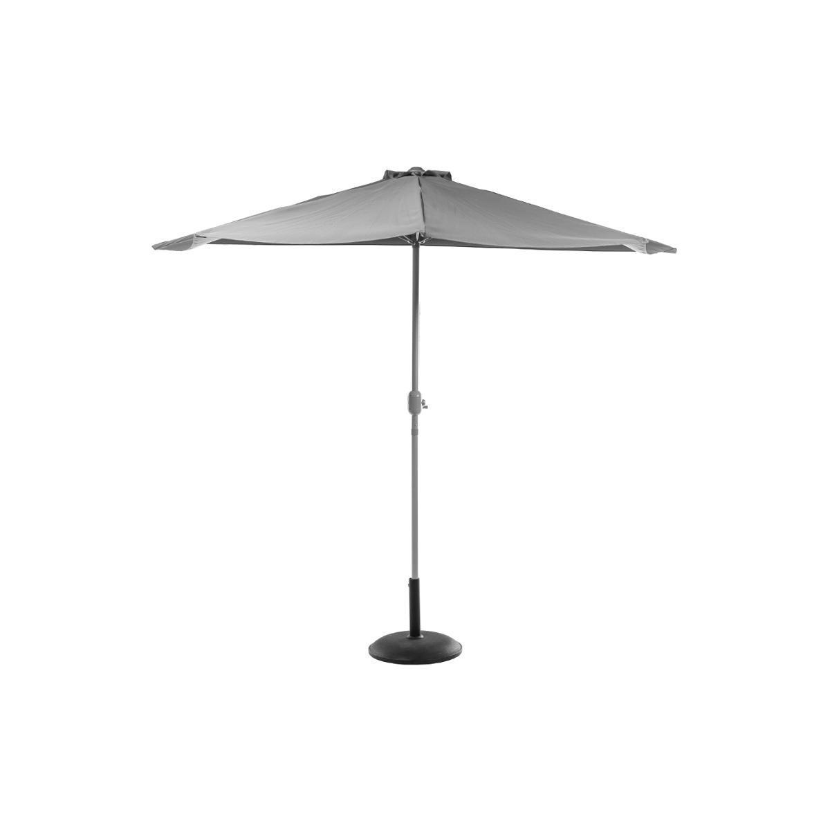 Demi-parasol Serena - ø 2.65 x H 2.35 cm - Gris - HESPERIDE