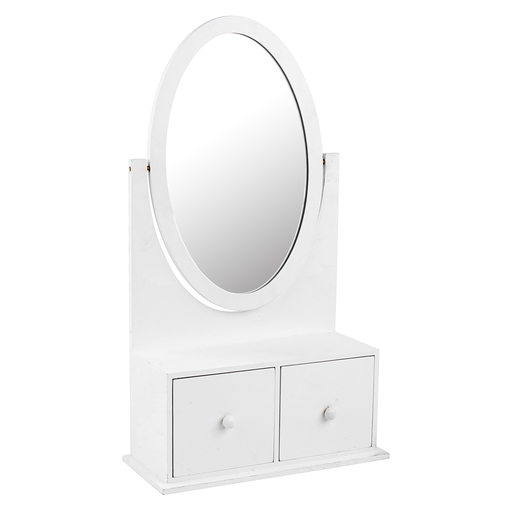 Miroir Coiffeuse 2 Tiroirs 28 X 12 X H 50 Cm Miroirs La Foir