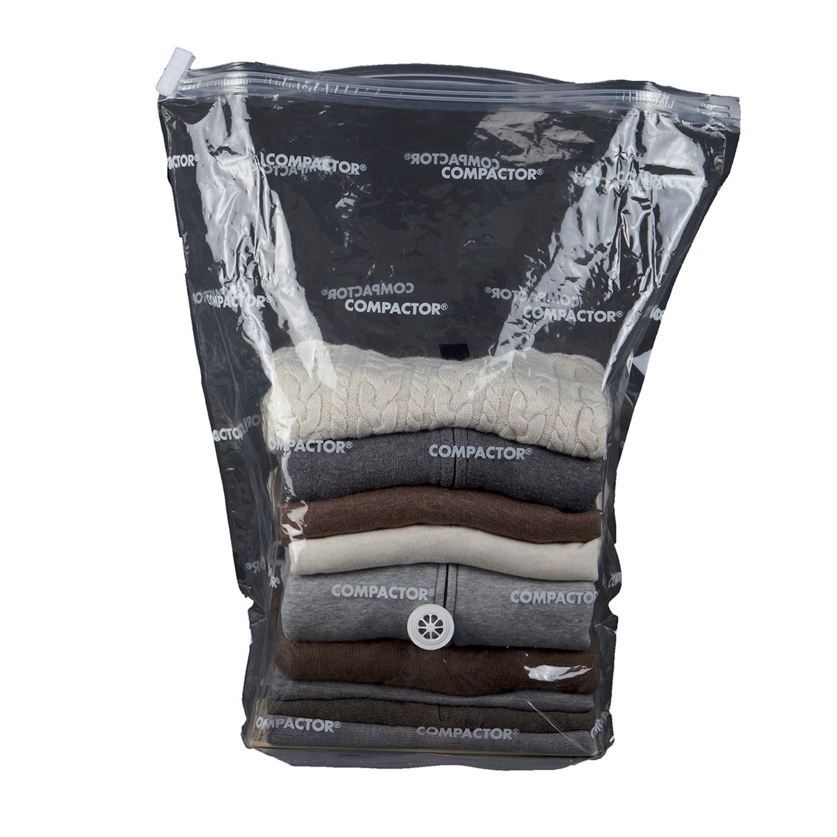 La housse de rangement sous vide à presser gamme Compress - 30 x 50 x 60 cm - Transparent La housse de rangement sous vide à presser gamme Compress - 30 x 50 x 60 cm - Transparent