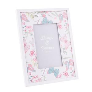 Porte-photo papillons - MDF - 19,3 x H 24,3 cm - Multicolore