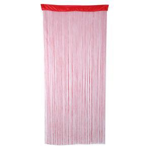 Rideau fils - Polyester - 120 x 240 cm - Rouge