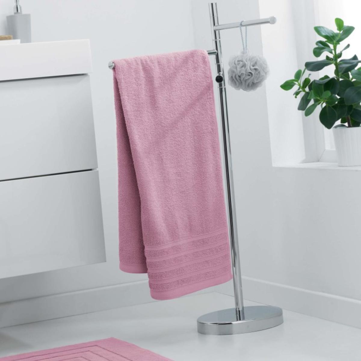 Drap de douche vitamine - 70 x 130 cm - Rose dragée