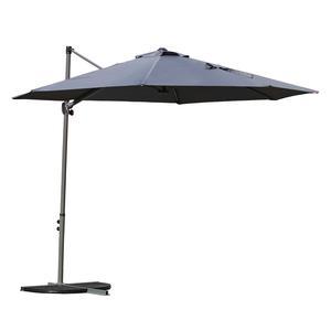 Parasol déporté Leïla - Ø 3 x H 2.5 m - Différents coloris - Gris - MOOREA