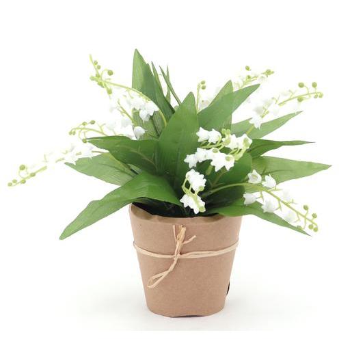 Muguet En Pot Kraft H 20 Cm Compositions Florales La Foir