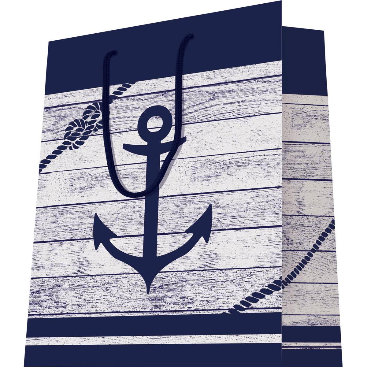 Sac Cadeau Encre Marine 26 X 13 X H 32 Cm Papeterie De Noel La Foir Fouille