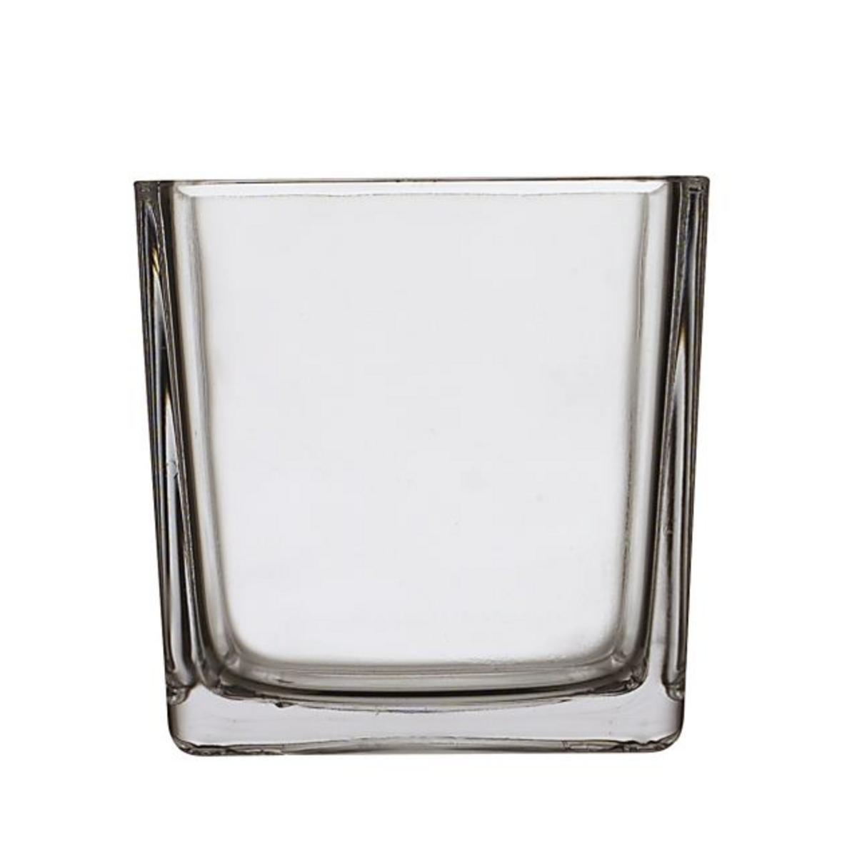 Vase carré - 14 x 14 x H 14 cm - Transparent Vase carré - 14 x 14 x H 14 cm - Transparent