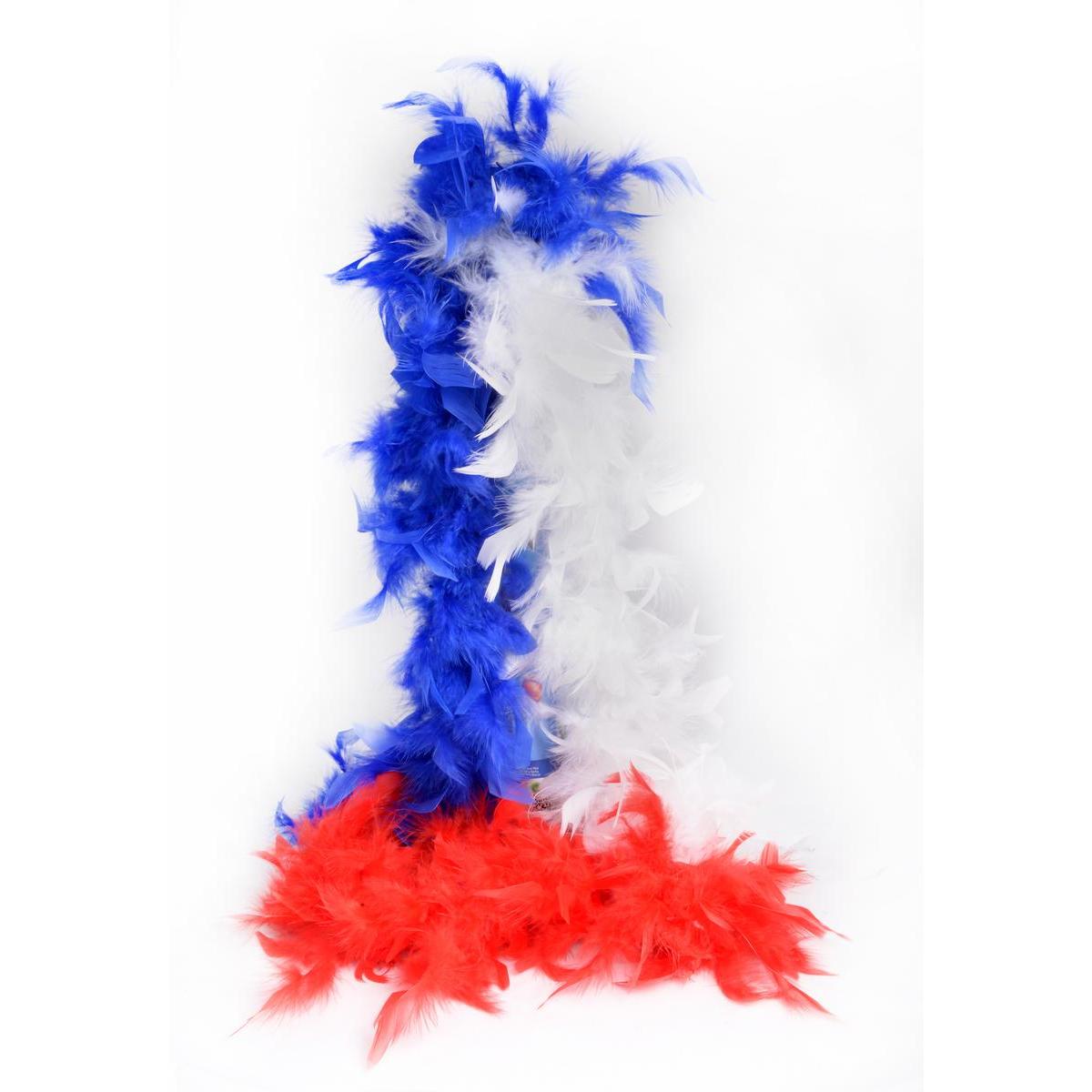Boa - Polyester - 180 cm - 103 x 4 x H 13 cm - Bleu Blanc Rouge Boa - Polyester - 180 cm - 103 x 4 x H 13 cm - Bleu Blanc Rouge