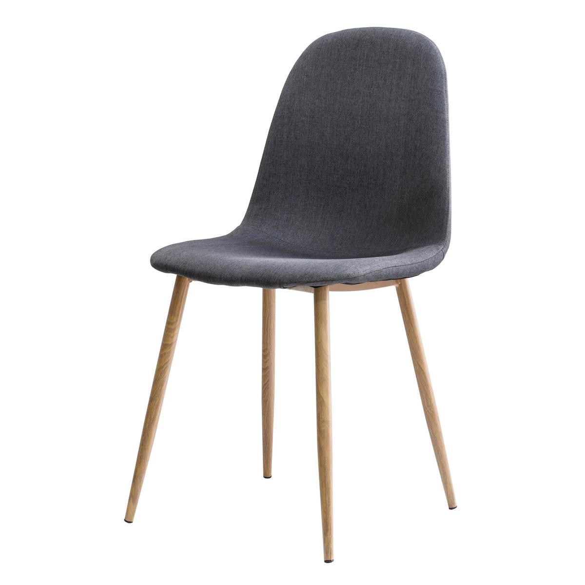 Chaise Alice - 55 x 39 x H 86 cm - Gris Chaise Alice - 55 x 39 x H 86 cm - Gris