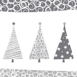 20 serviettes sapin
