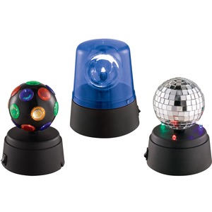 Lot de 3 mini effets de lumière à LED - 28 x 9,5 x 12,5 cm - Multicolore