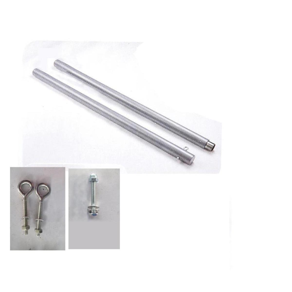 Mât de fixation pour voile d'ombrage - ø 5 x H 255 cm - HESPERIDE Mât de fixation pour voile d'ombrage - ø 5 x H 255 cm - HESPERIDE