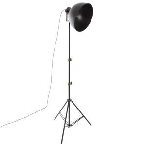 Lampadaire trépied métal Basalt noir H 175 cm