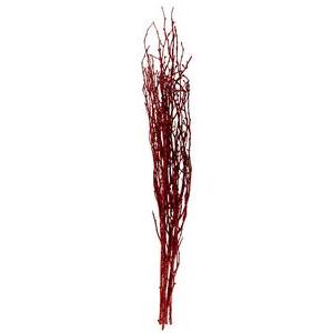 Fagot 5 branches - Bouleau séché - H 90 cm - Rouge ou argenté
