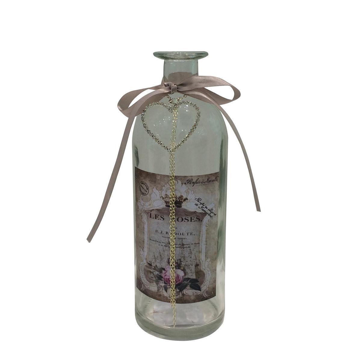 Flacon - Verre - Ø 7 x H 20 cm - Transparent Flacon - Verre - Ø 7 x H 20 cm - Transparent