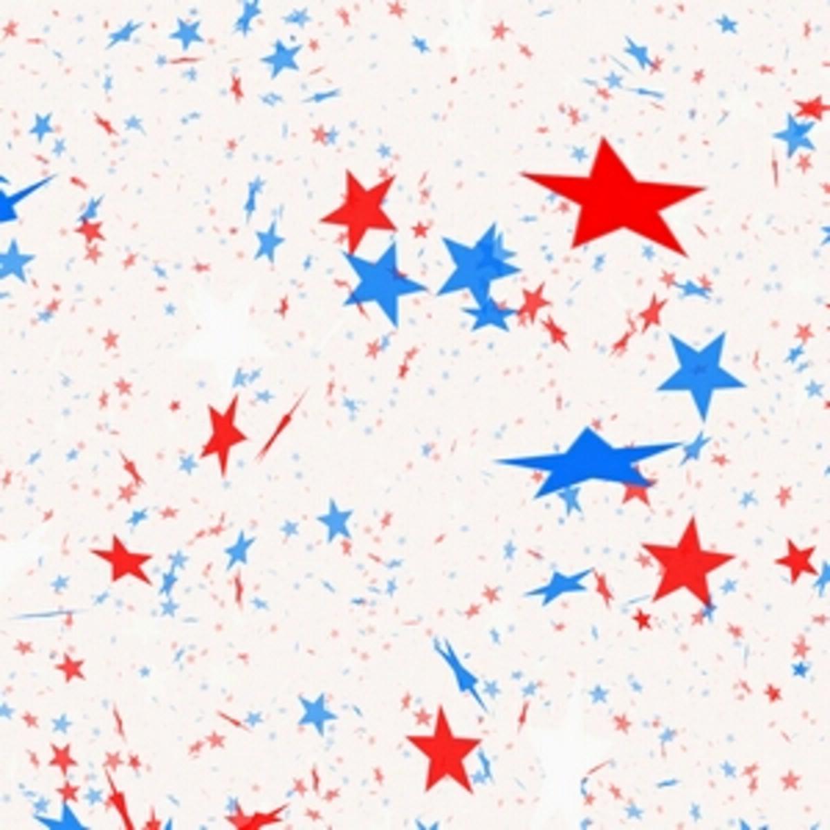 Serviettes imprimées 33 x 33 cm x 20 étoiles bleu blanc rouge Serviettes imprimées 33 x 33 cm x 20 étoiles bleu blanc rouge