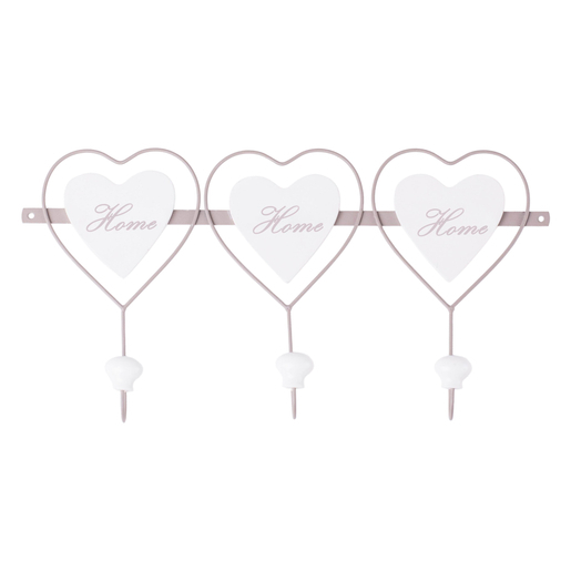 Pateres Metal Blanc Marron Decoration Murale La Foir Fouille