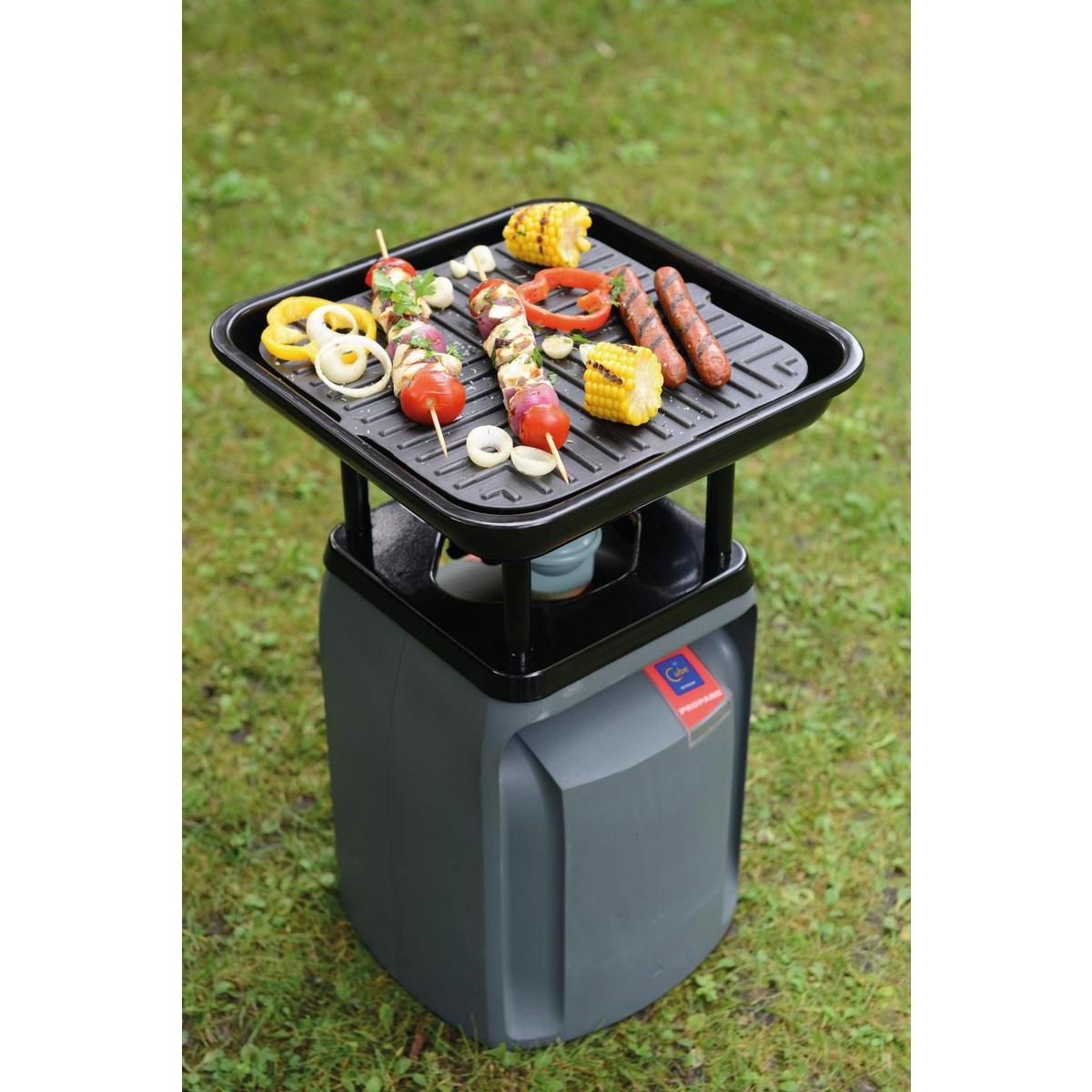 Noir Portable Extérieur Camping Bouteille de Voyage de charbon de bois cuisson BBQ