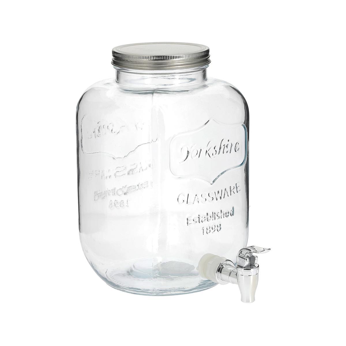 Distributeur de boisson en verre - 5 L - Transparent