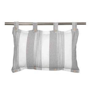 Tête de lit Concept à grandes rayures - 45 x 70 cm - Gris, blanc