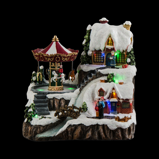 Village De Noel Anime Carrousel Villages De Noel La Foir Fouille