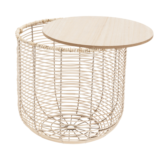 Bout De Canape Rotin O 40 X H 40 Cm Meubles De Salon La Foir