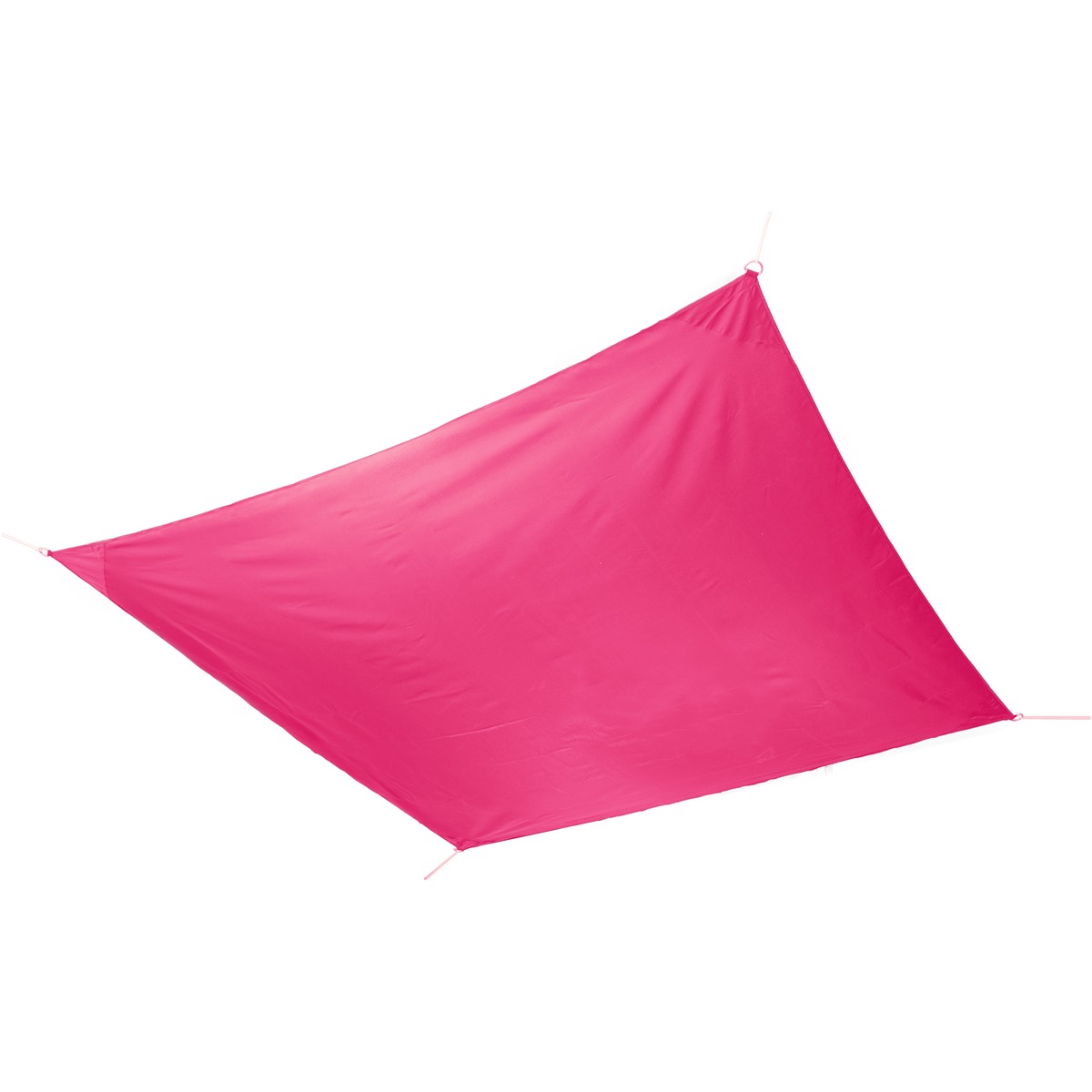 Toile d'ombrage carré - 100% Polyester - 3 x 3 m - rose