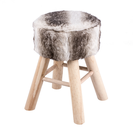 Tabouret Marron Gris Meubles De Salon La Foir Fouille