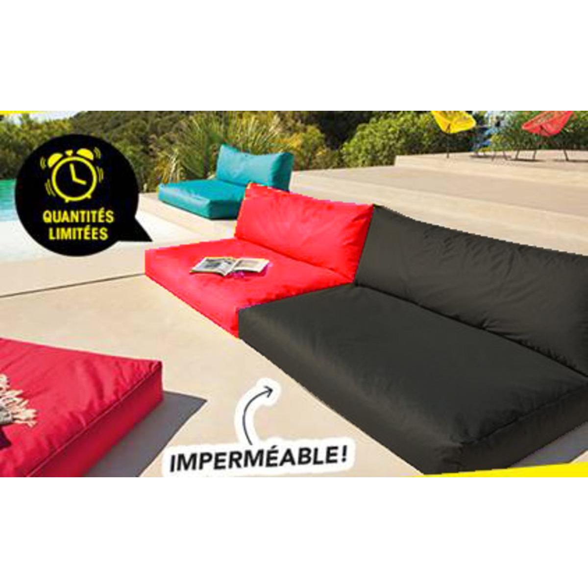 coussin dossier impermeable 120 x 40 x h 10 cm rose moorea coussins et housses de coussins la foir fouille