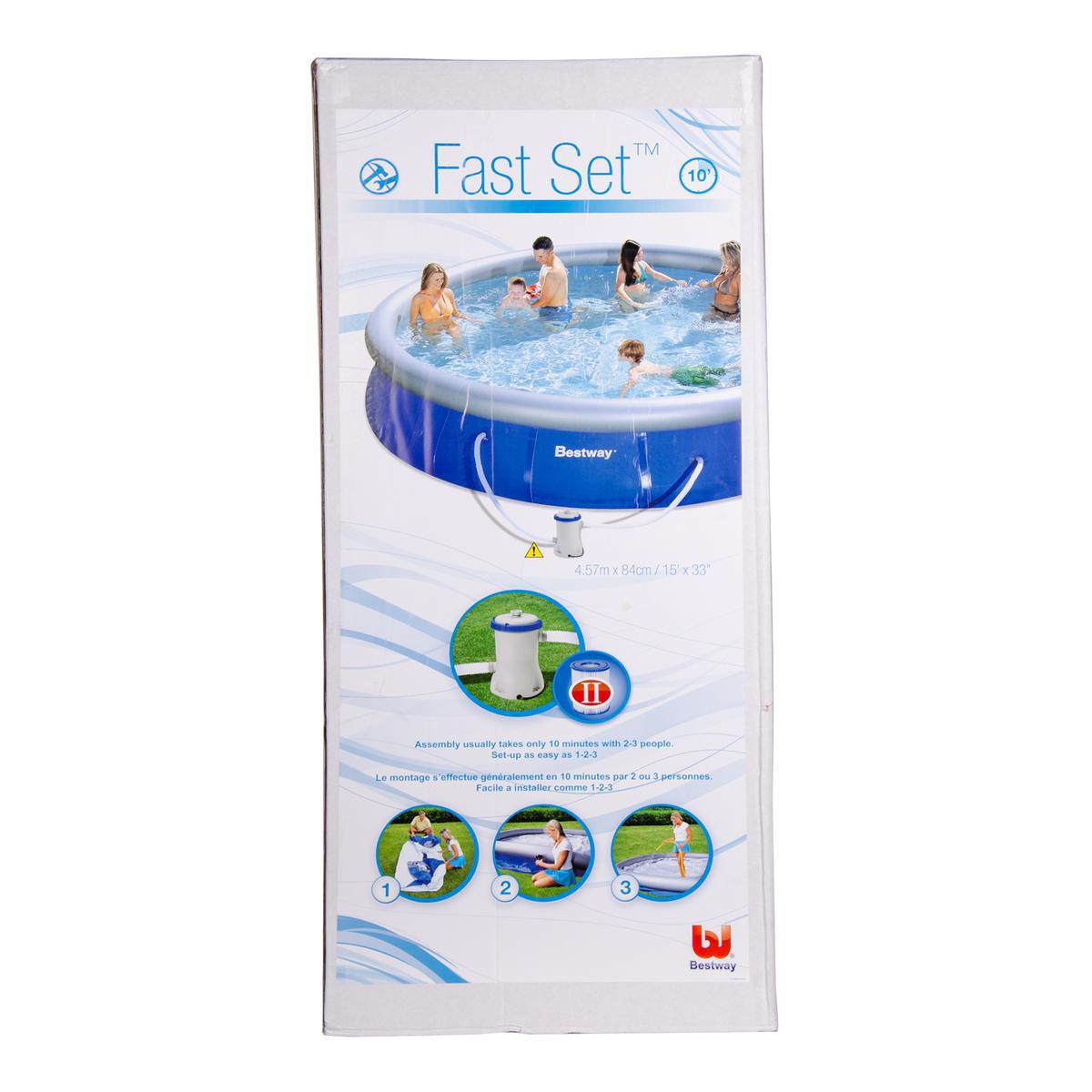 Piscine autoportante avec pompe - 457 x 84 cm - bleu Piscine autoportante avec pompe - 457 x 84 cm - bleu