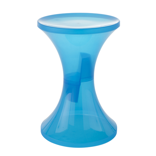 Tabouret Translucise Plastique Bleu Meubles De Salon La