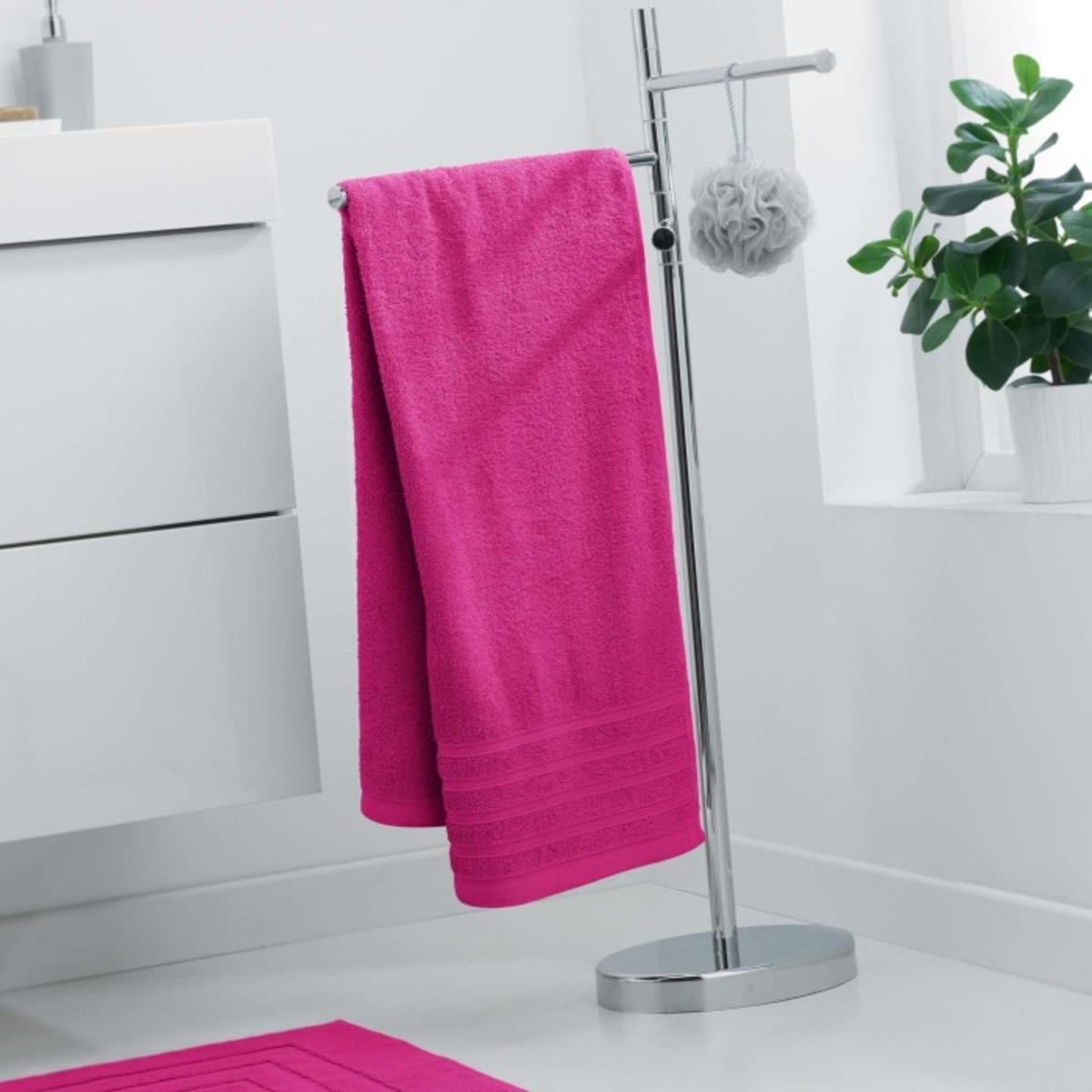 Drap de douche vitamine - 70 x 130 cm - Rose fuchsia