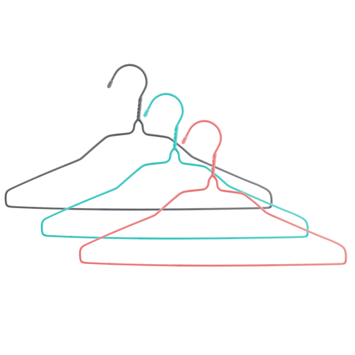 10 cintres fil adulte - Différents coloris 10 cintres fil adulte - Différents coloris