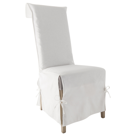 Housse Chaise En Coton Blanc Housse De Chaise La Foir Fouille