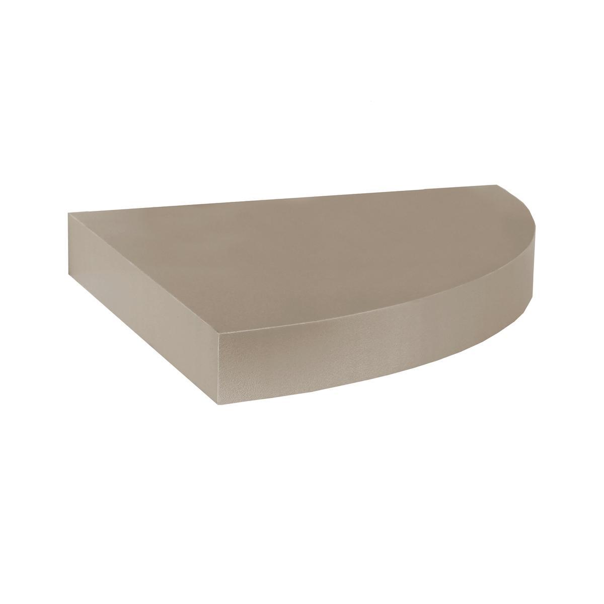 Etagère murale flottante d'angle - Marron taupe Etagère murale flottante d'angle - Marron taupe