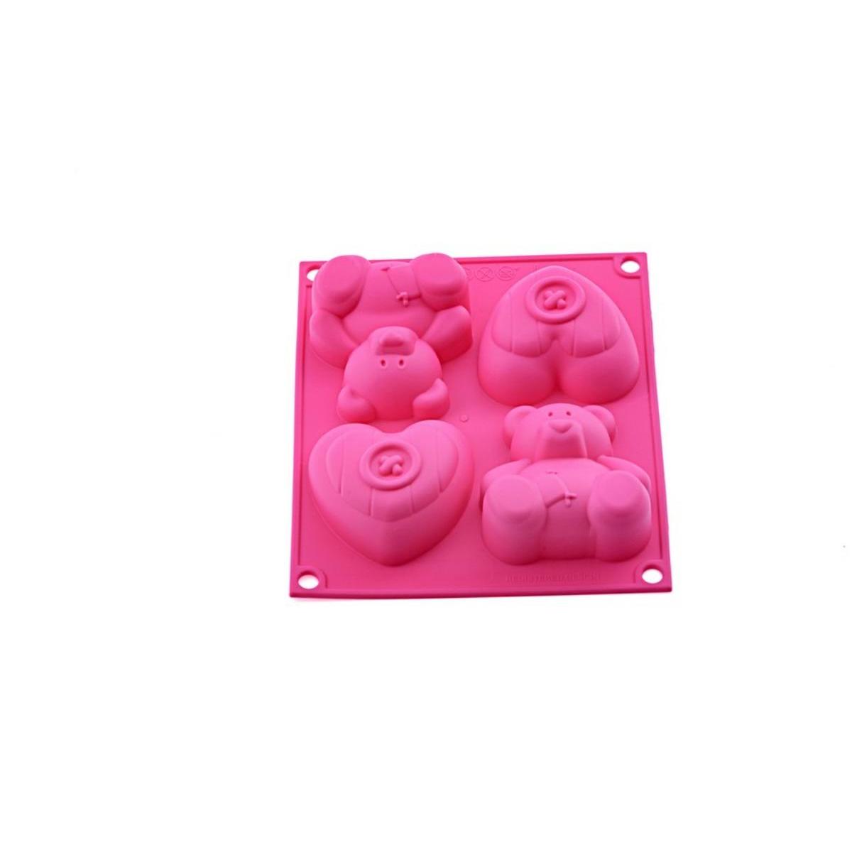 Mini Plaque De Moule A Gateaux Sweeties Silicone Rose Ustensile Patisserie La Foir Fouille