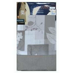 Tablier - Polyester et coton - 60 x 80 cm - Marron taupe