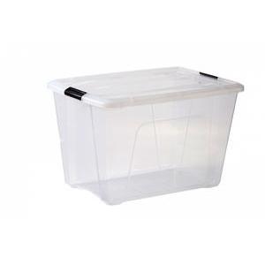 Boîte de rangement clipsable Top Box - 60 L - Transparent