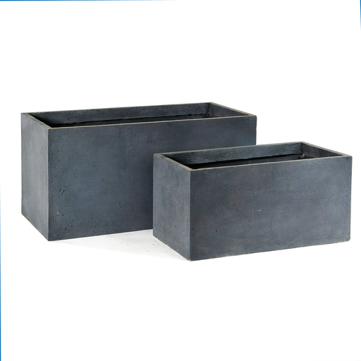 Jardiniere Fibre D Argile Gris Pots Cache Pots Et