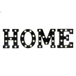 Home lumineux - Plastique - 78 x 4,5 x H 23 cm - Noir