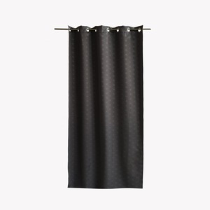Rideau occultant motif étoiles - 140 x 260 cm - Gris anthracite