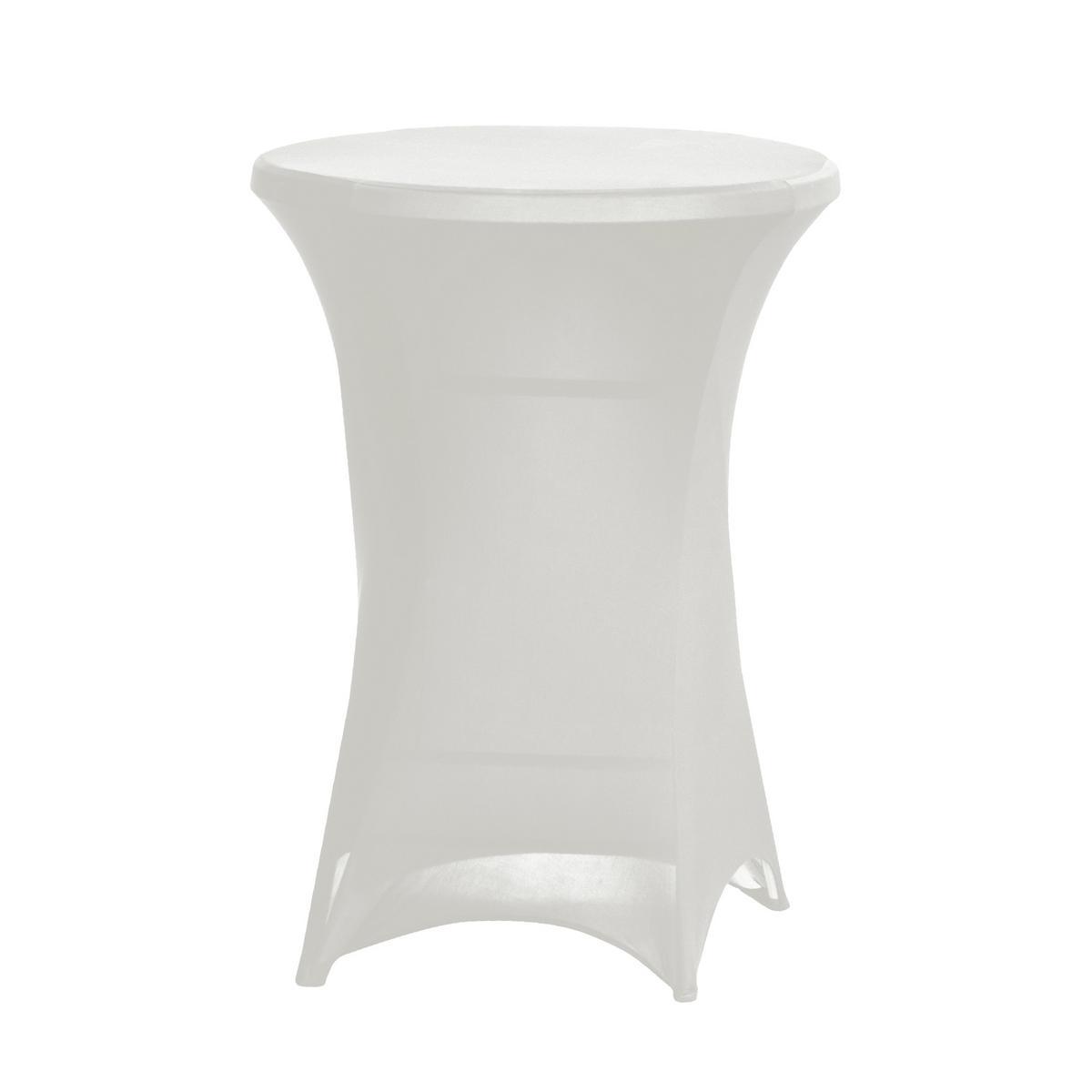 Housse pour mange-debout - Polyester et lycra - Ø 80 x H 110 cm - Blanc ou noir Housse pour mange-debout - Polyester et lycra - Ø 80 x H 110 cm - Blanc ou noir